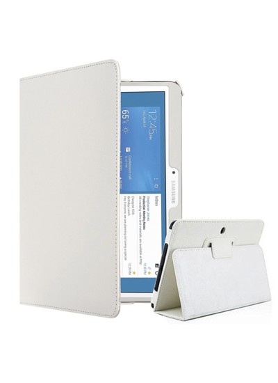 Samsung Galaxy Tab 4 T530 10.1" Standlı Tablet Kılıf Beyaz