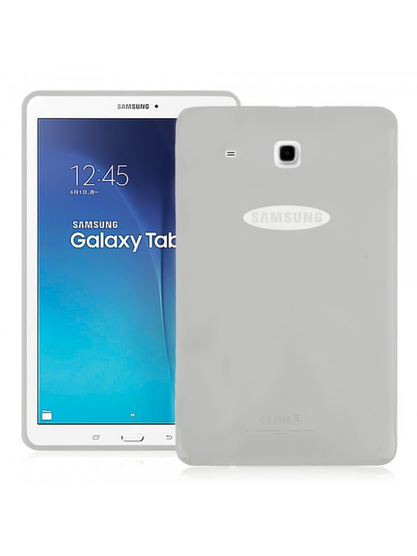 Samsung Galaxy Tab E T560 9.6" Kılıf Şeffaf-Siyah Silikon Arka Kap…