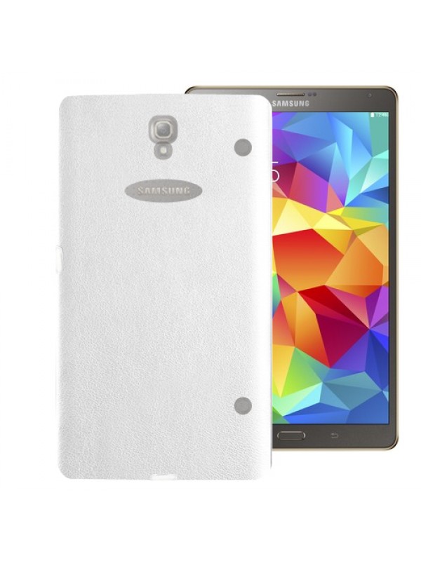 Samsung Galaxy Tab S T700 8.4" Kılıf Deri Dokulu Silikon Arka Kapak…