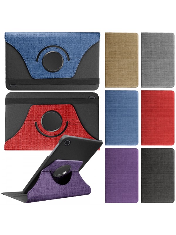 Samsung Galaxy Tab A T510/T515/T517 Kılıf Fabric 360 Derece Döner Stand…