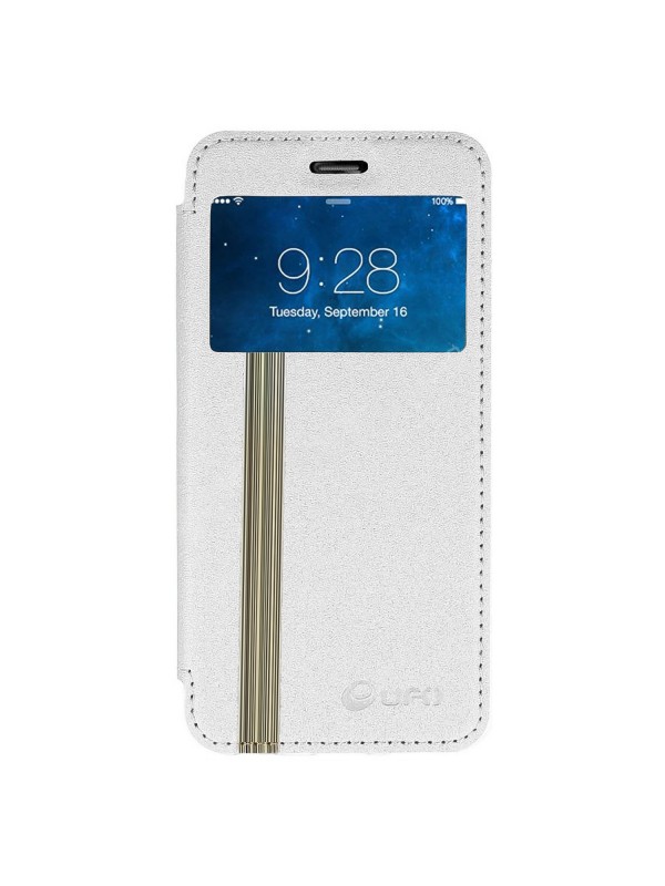 Samsung (I9190) S4 Mini Yan Kapaklı Standlı UFO Kılıf Beyaz…