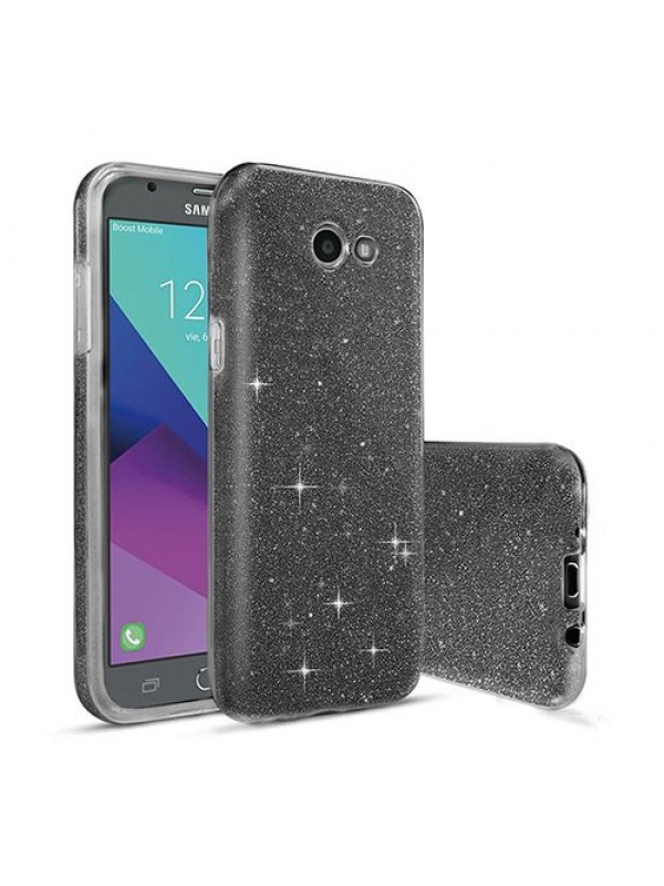 Samsung J7 2017 3in1 Simli Silikon Arka Kapak Siyah…