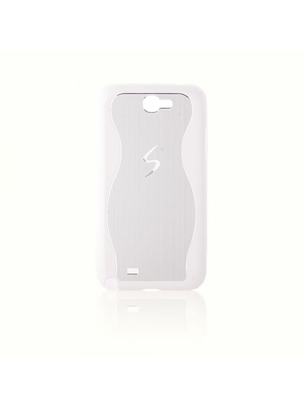 Samsung N7100 Note 2 Koruyucu Metal Arka Kapak S Logolu Beyaz…