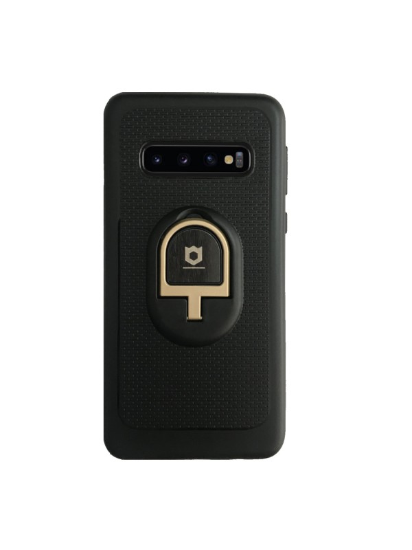 Samsung S10 (G973) iFace Yüzük Tutuculu Arka Kapak Halka-Gold…