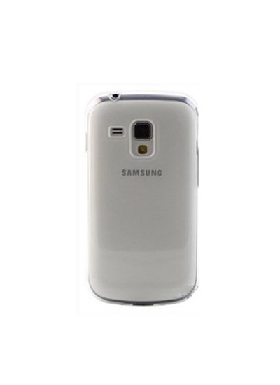 Samsung S7560 S7562 S7580 Kılıf Soft Silikon Şeffaf-Siyah Arka Kapak