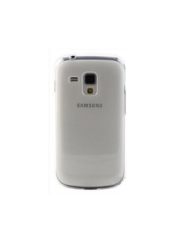 Samsung S7560 S7562 S7580 Kılıf Soft Silikon Şeffaf-Siyah Arka Kapak…