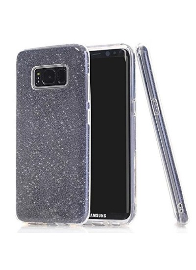 Samsung S8 Plus (G955) 3in1 Simli Silikon Arka Kapak Siyah