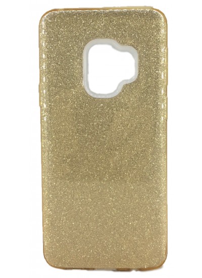Samsung S9 (G960) 3in1 Simli Silikon Arka Kapak Gold
