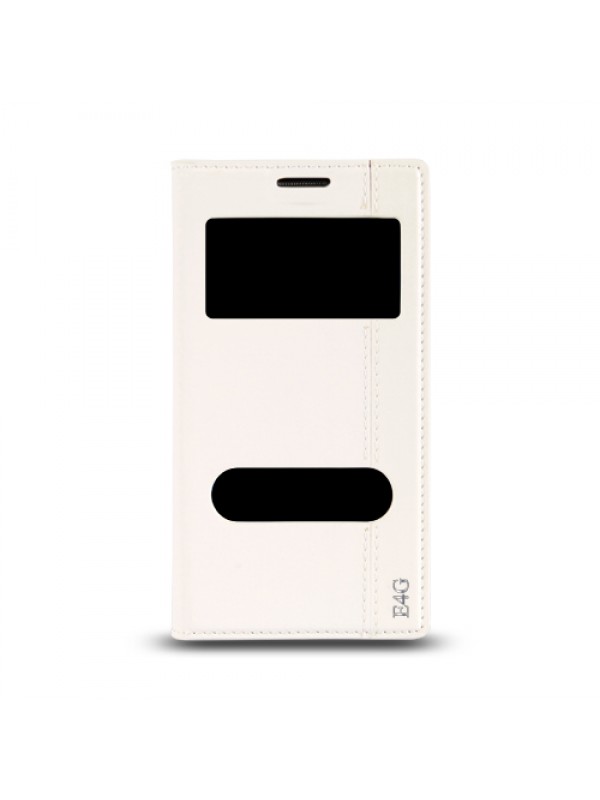 Sony Xperia E4G Gizli Mıknatıslı Pencereli Magnum Kılıf Beyaz…