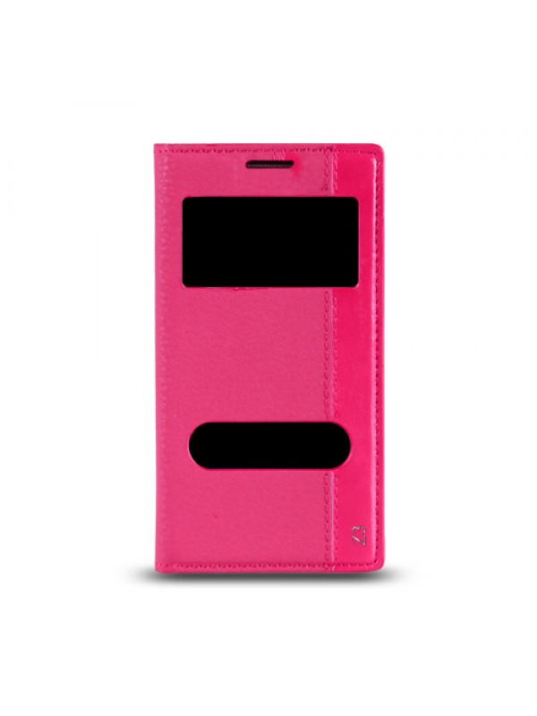 Sony Xperia Z3 Gizli Mıknatıslı Pencereli Magnum Kılıf Pembe…