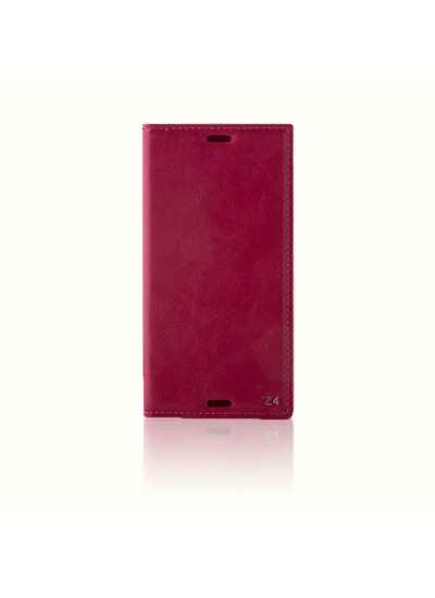 Sony Xperia Z4 Gizli Mıknatıslı Premium Magnum Kılıf Pembe