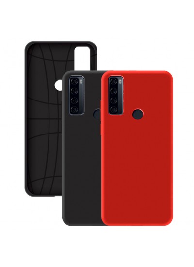TCL 20SE Kılıf FitCase PremiumS Silikon Arka Kapak