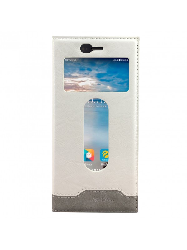 Turkcell T80 Gizli Mıknatıslı Pencereli Magnum Kılıf Beyaz…