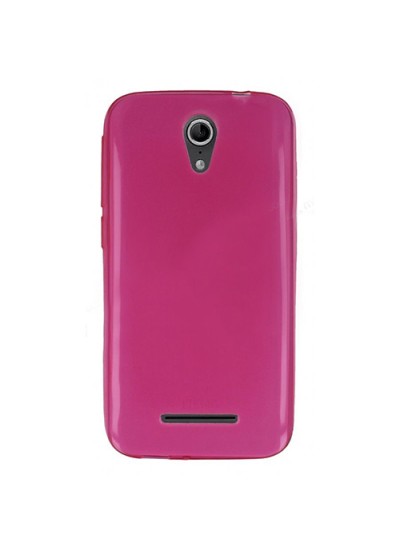 Vodafone Smart 4 Power 985 Kılıf Soft Silikon Pembe Arka Kapak