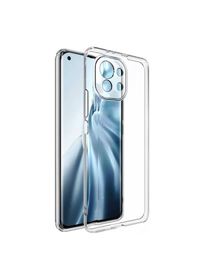Xiaomi Mi 11 Lite Kılıf Kamera Korumalı Silikon Şeffaf Arka Kapak