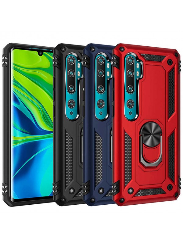 Xiaomi Mi Note 10 Kılıf Panzer Ring Tam Koruma Arka Kapak…