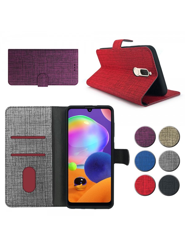 Xiaomi Redmi 8 / 8A Kılıf FitCase Fabric Kapaklı Cüzdanlı…