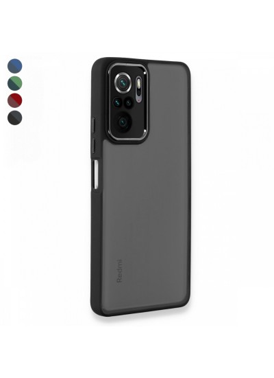 Xiaomi Redmi Note 10 / 10s Kılıf Freya Lazer Lens Kamera Çerçeveli Silikon Kapak