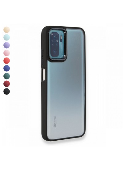 Xiaomi Redmi Note 10 / 10S Kılıf Luna Lens Kamera Çerçeveli Silikon Kapak