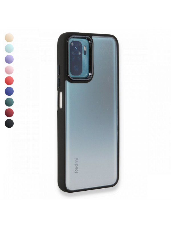 Xiaomi Redmi Note 10 / 10S Kılıf Luna Lens Kamera Çerçeveli Silikon Ka…