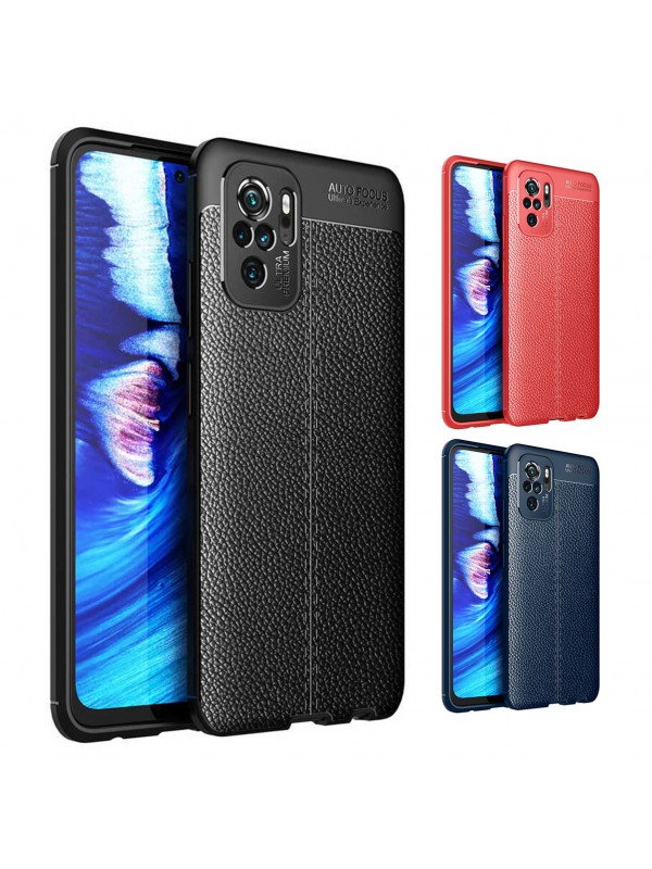 Xiaomi Redmi Note 10 4G Kılıf Focus Deri Desen Silikon Arka Kapak…