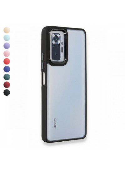 Xiaomi Redmi Note 10 Pro 4G Kılıf Luna Lens Kamera Çerçeveli Silikon Kapak