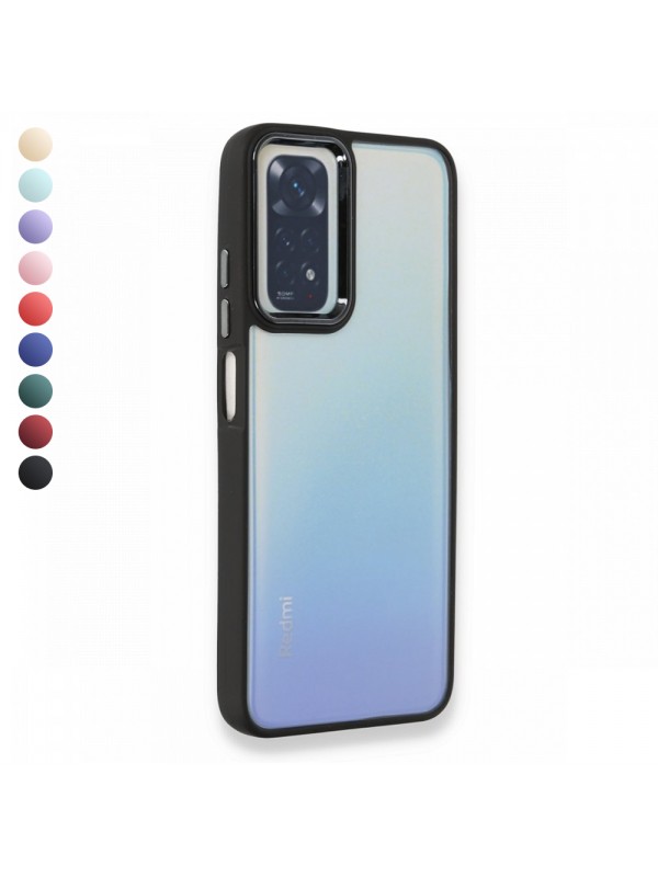 Xiaomi Redmi Note 11 / 11S Kılıf Luna Lens Kamera Çerçeveli Silikon Ka…