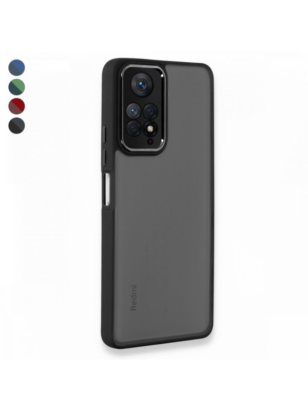 Xiaomi Redmi Note 11 Pro 4G Kılıf Freya Lazer Lens Kamera Çerçeveli Si…