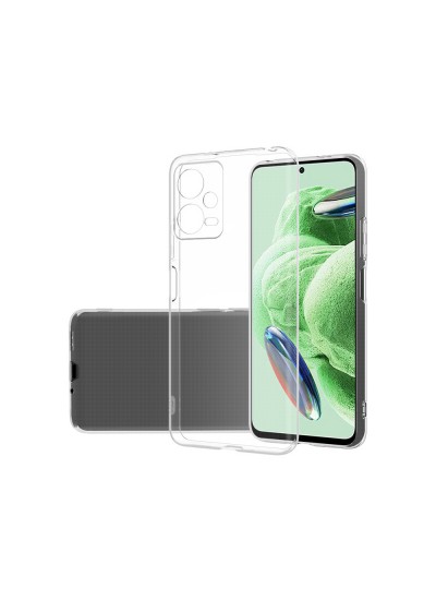 Xiaomi Redmi Note 12 5G Kılıf Kamera Korumalı Silikon Şeffaf Arka Kapak