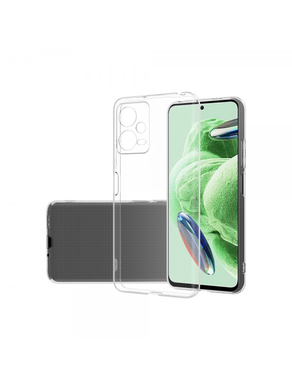 Xiaomi Redmi Note 12 5G Kılıf Kamera Korumalı Silikon Şeffaf Arka Kapa…