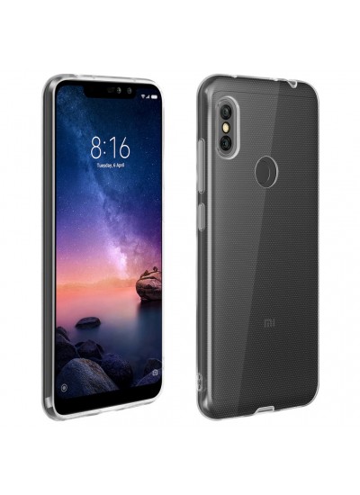 Xiaomi Redmi Note 6 Kılıf FitCase Toz Koruma Tıpalı Şeffaf Arka Kapak