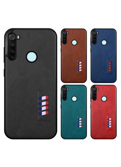 Xiaomi Redmi Note 8 Kılıf Busy Deri Arka Kapak