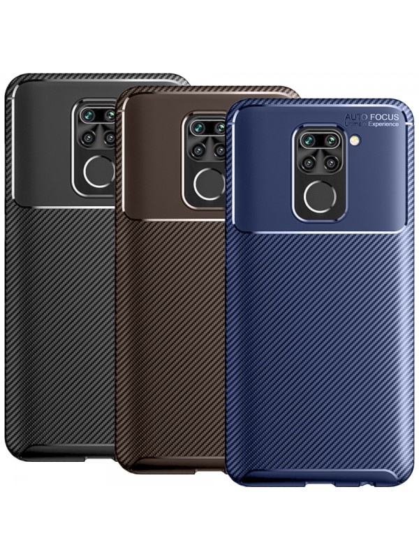 Xiaomi Redmi Note 9 Kılıf Focus Carbon Desen Silikon Arka Kapak…
