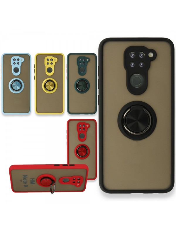 Xiaomi Redmi Note 9 Kılıf Montrea Ring Yüzük Stantlı Kapak…