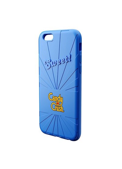 Candy Crush iPhone 6-6S Yaban Mersini Silikon Kılıf (Lisanslı)