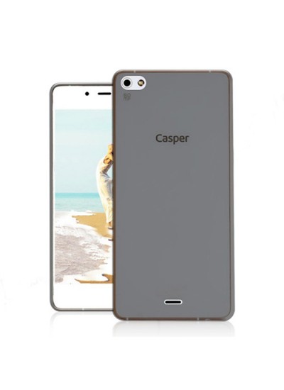 Casper VIA V10 Kılıf Soft Silikon Şeffaf-Siyah Arka Kapak