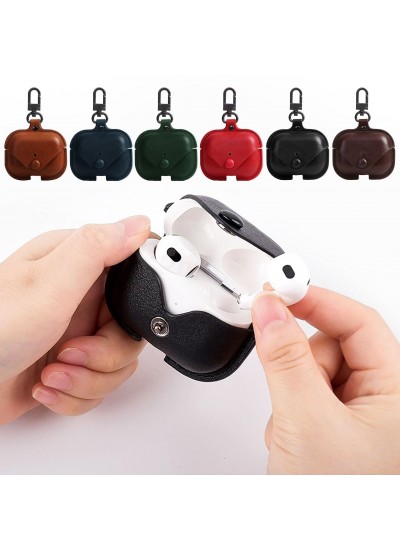 FitCase Apple AirPods 3 Uyumlu Kılıf Borsa Kapaklı Askılı
