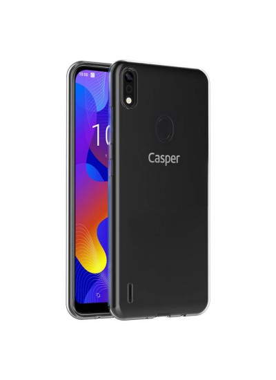 Casper VIA E3 Kılıf Kamera Korumalı Silikon Şeffaf Arka Kapak