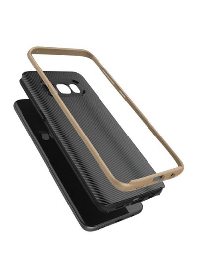 FitCase Galaxy S8 Plus (G955) 2in1 Carbon Desen Arka Kapak Gold