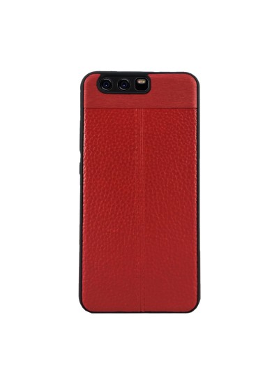 FitCase Huawei P10 Auto Focus Silikon Arka Kapak Kırmızı