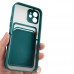 FitCase iPhone 12 Kılıf Cardy Kartlık Cepli Mat Kapak