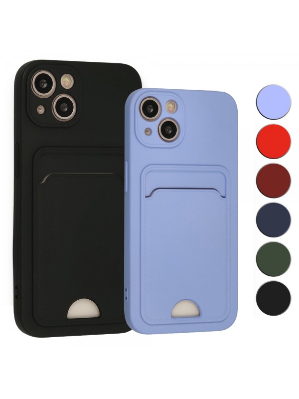 FitCase iPhone 13 Cardy Soft Delikli Kartlık Cepli Silikon Kapak…