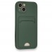 FitCase iPhone 13 Cardy Soft Delikli Kartlık Cepli Silikon Kapak
