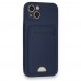 FitCase iPhone 13 Cardy Soft Delikli Kartlık Cepli Silikon Kapak