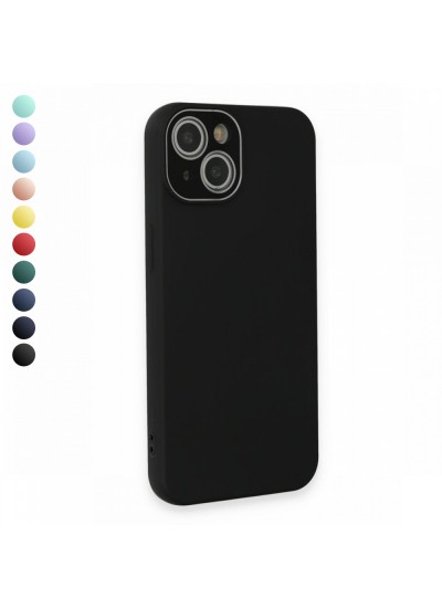 FitCase iPhone 13 Glass Kamera Korumalı Lansman Silikon Kapak