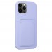 FitCase iPhone 13 Pro Max Cardy Soft Kartlık Cepli Silikon Kapak