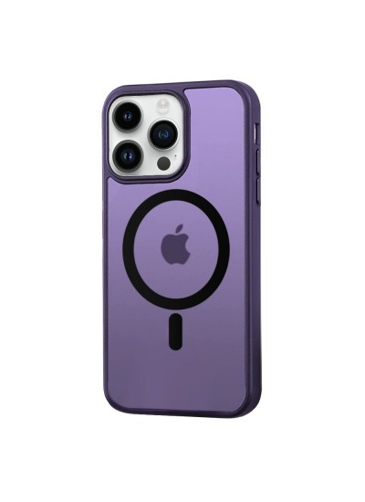 FitCase iPhone 14 Pro Magsafe Özellikli Mor Seri Kapak