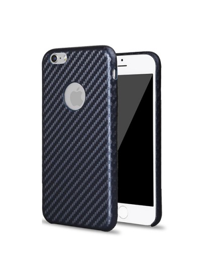 FitCase iPhone 6-6s Plus Carbon Desen Arka Kapak Lacivert