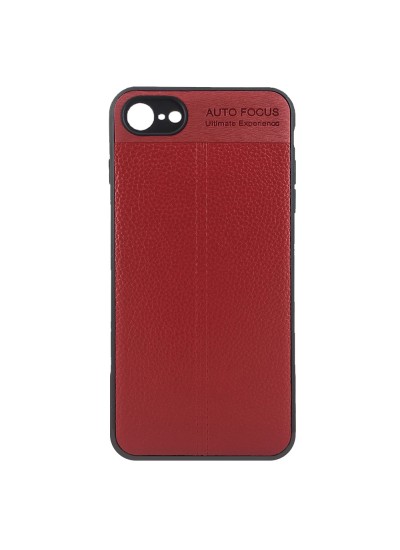 FitCase iPhone 7-8 Auto Focus Silikon Arka Kapak Kırmızı