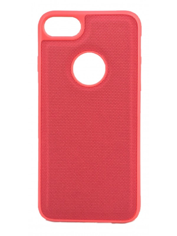 FitCase iPhone 7/8 Kanvas Silikon Arka Kapak Kırmızı…